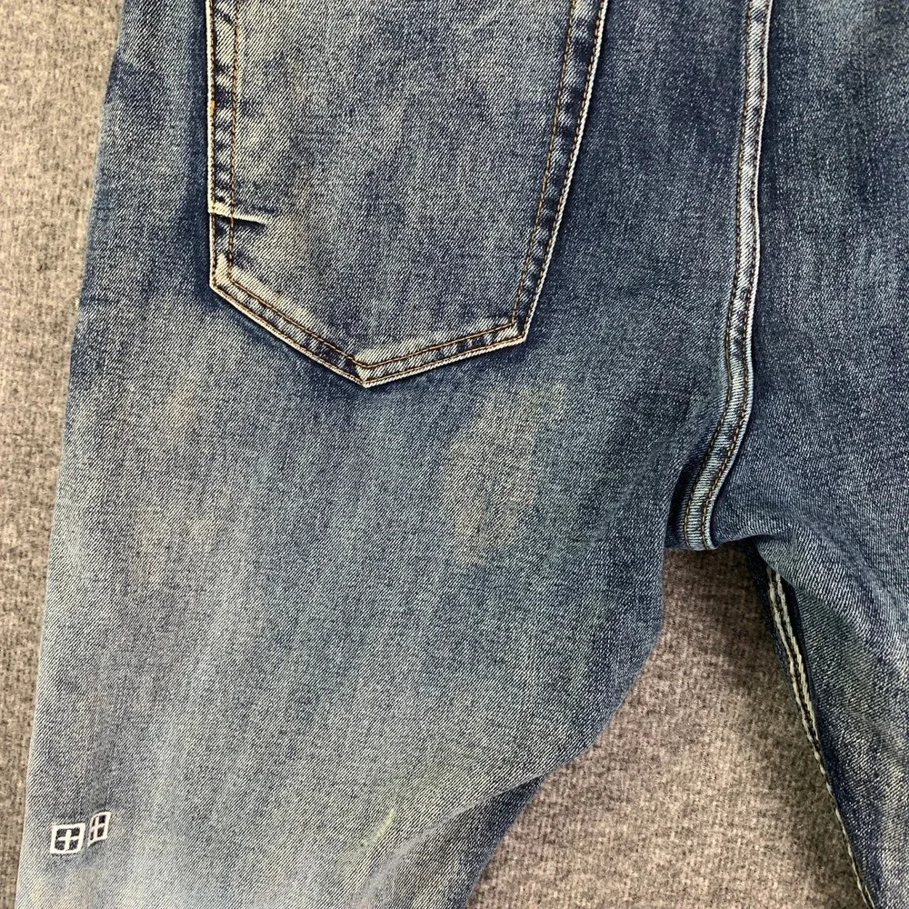Ksubi Jeans Men 36x32 Van Winkle Denim Blue Fashion Button Fly